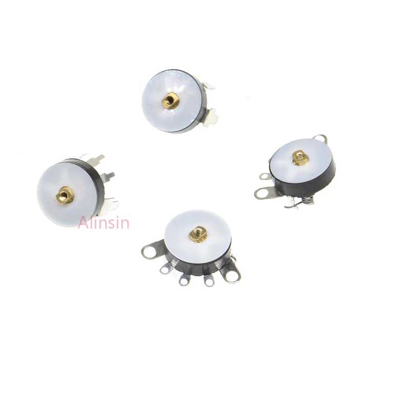 10PCS Straight Angle Radio Potentiometer RV12 B10K B103 B50K B503 Power Amplifier Volume Potentiometer With Switch 12mm