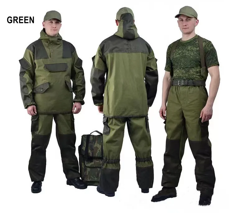 ロシア Gorka-4 制服男性スーツマウンテン迷彩戦闘スーツ狩猟服軍事