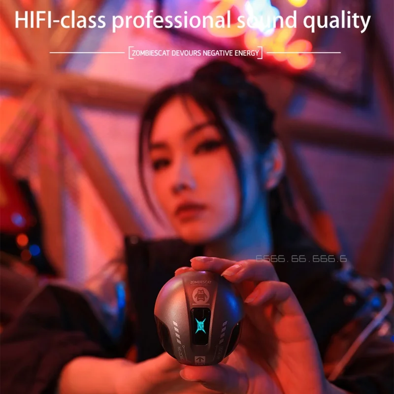 Zombie Cat B5 TWS سماعة لاسلكية تعمل بالبلوتوث سماعات ANC نشط إلغاء الضوضاء الرياضة سماعة الموسيقى ألعاب العصرية الهيب هوب سماعة