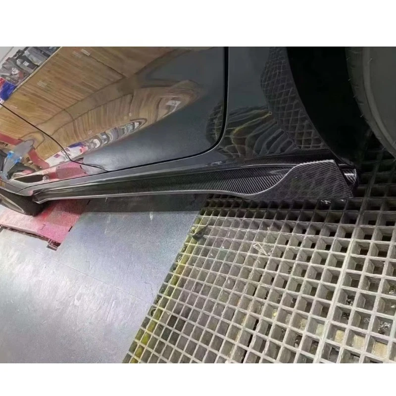 V Style Best Price Front Lip Rear Diffuser Side Skirt Spoiler Wing Body Kit Real and Fine Carbon Fiber Bodykit 6
