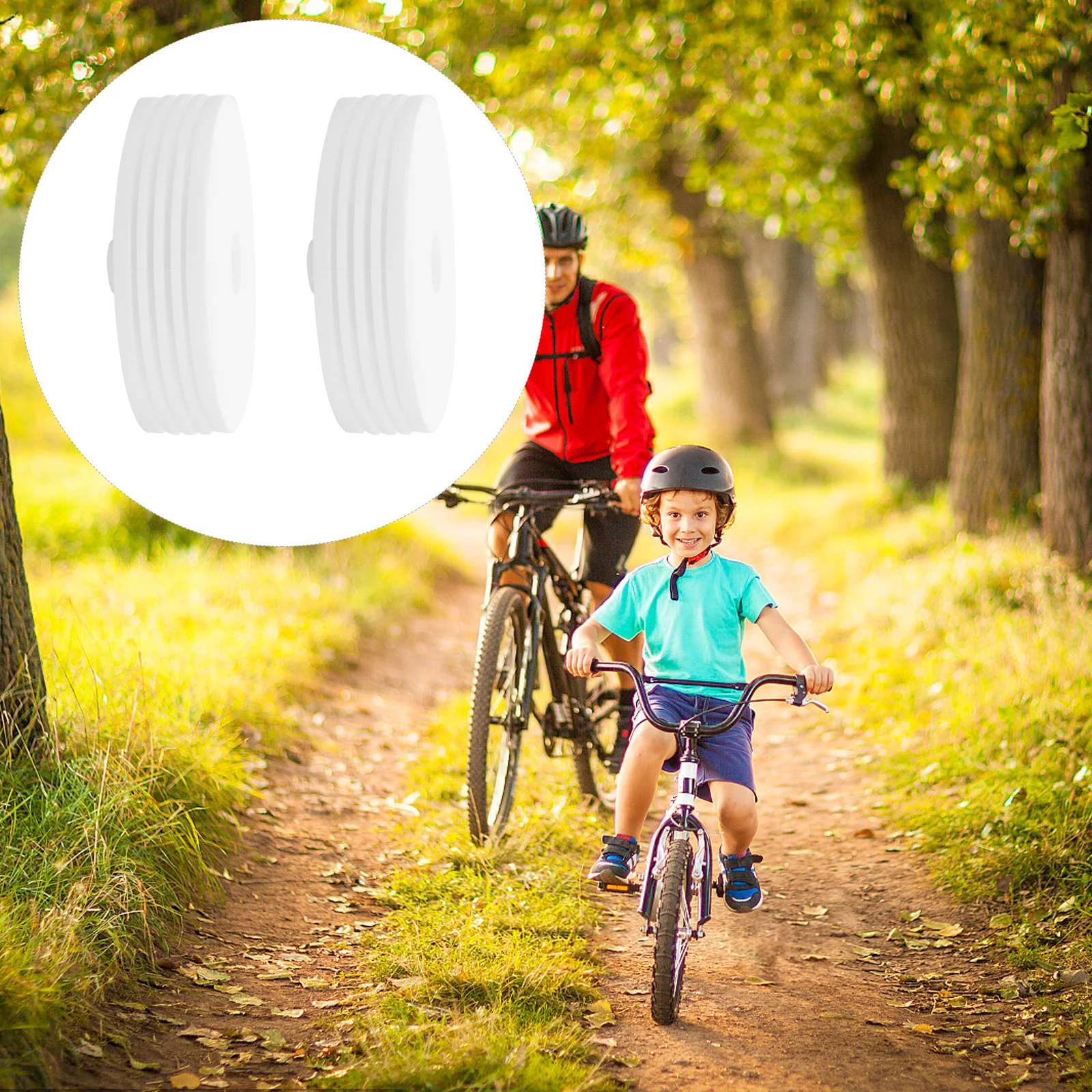 

Auxiliary Wheels Bicycle Bike Stabilisers Stabilizers Kids Training Plastic for Child