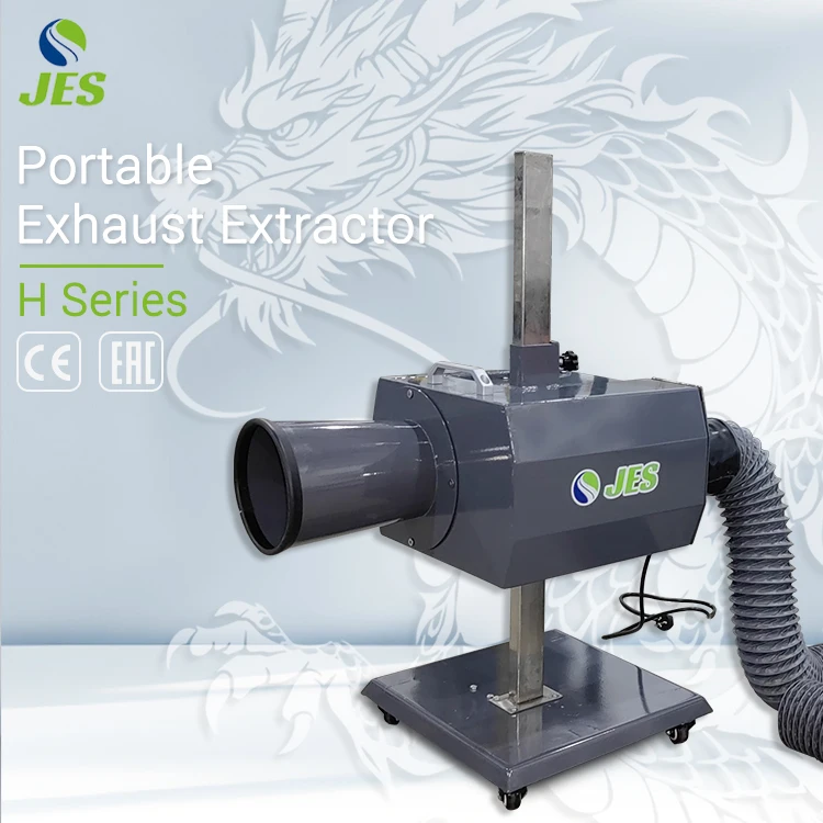 

Мобильный вытяжной газоотсос на тележке для автосервисов