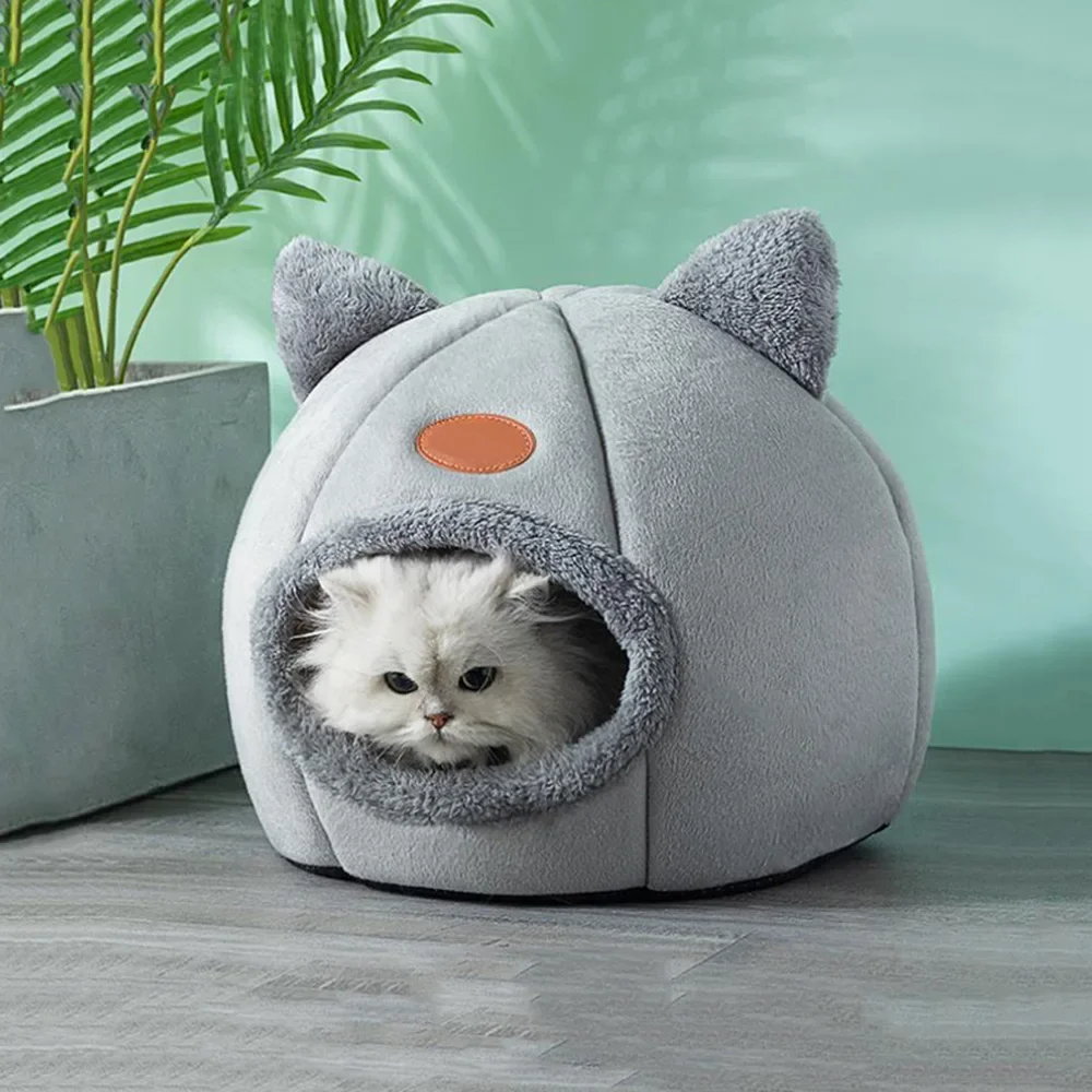 Bed Cats Winter Warm And Cold Proof Pet Home Nest Cat Accessories Cat Cave Bed Cat House Pet Supplies Juguetes para gatos Toys