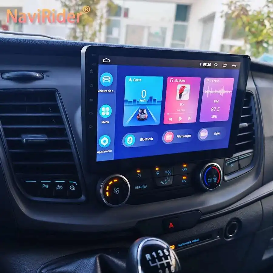 10.1 Inch Android 13 Car Multimedia Video Player For Ford Transit Custom Van 2020 GPS Radio Autoradio CARPLAY SCREEN 128GB 4G