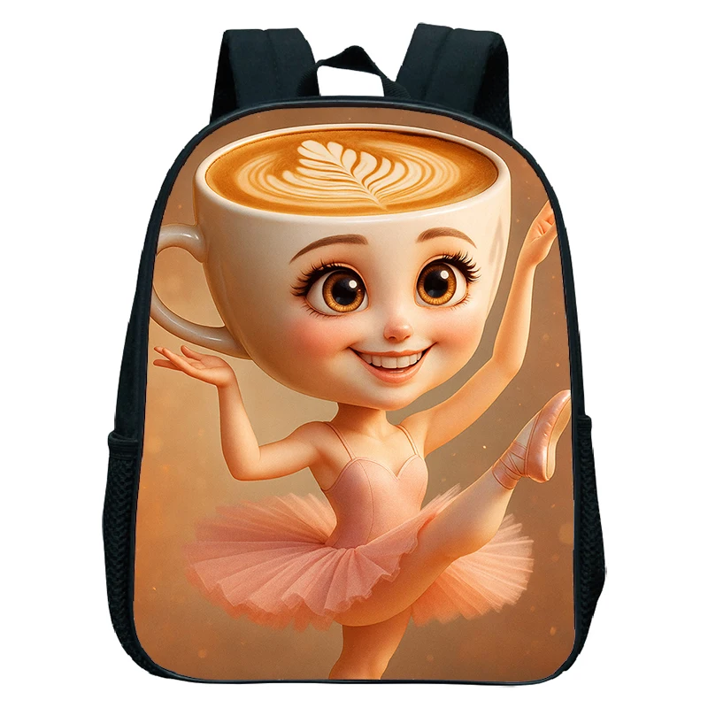 

Italian Brainrot School Bags Ballerina Cappuccina Lightweight Kids Backpack Girls Boys Orthopedic Book Bags Back To School Gifts