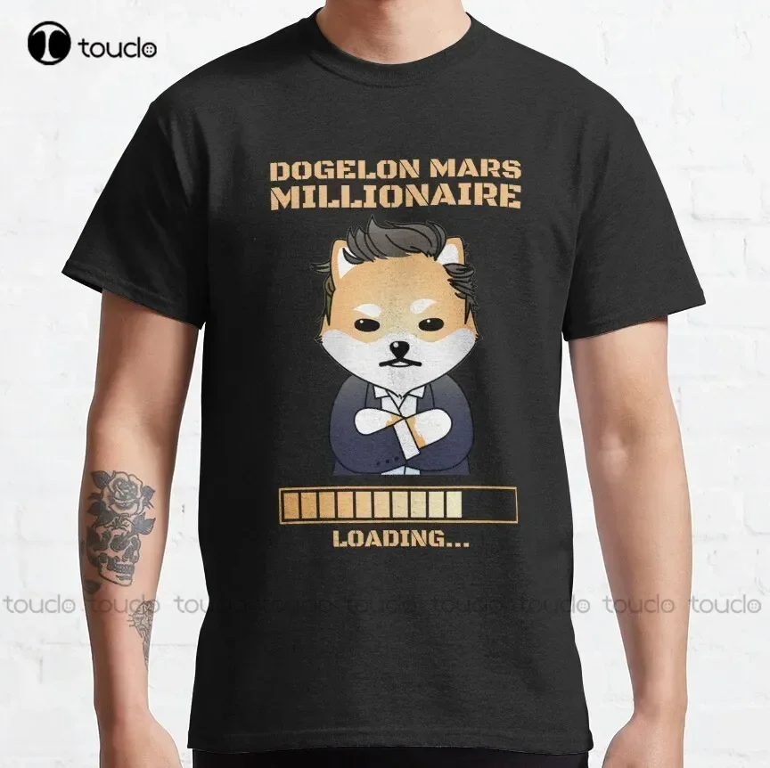 Dogelon Mars Millionaire Elon  Classic T-Shirt Tee Shirt Custom Aldult Teen Unisex Fashion Funny New Xs-5Xl Fashion Funny New