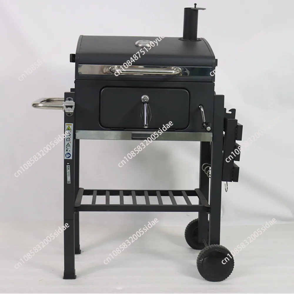 

Dual Chamber Stainless Steel Charcoal BBQ Grill