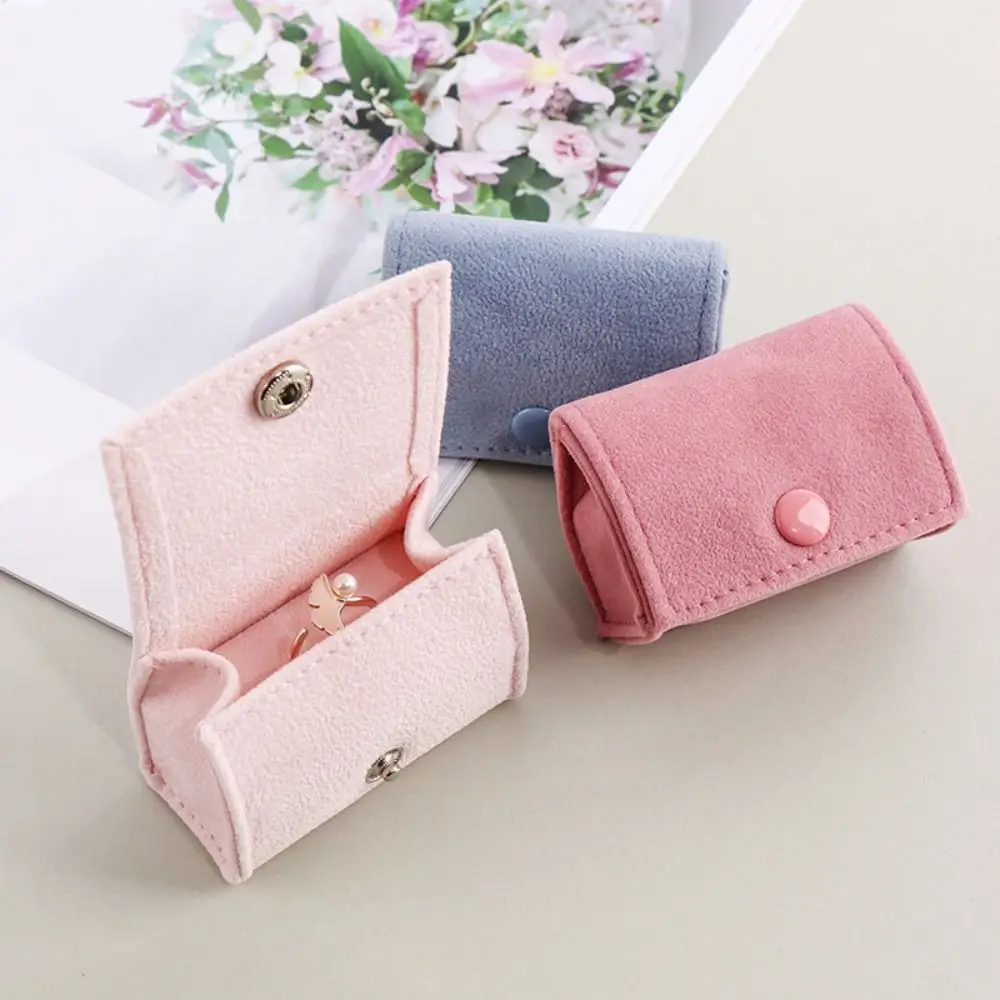 Simple Velvet Rng Jewelry Box Portable Multi-functional Mini Storage Box Ornament Multi-purpose Jewelry Organizer Gifts