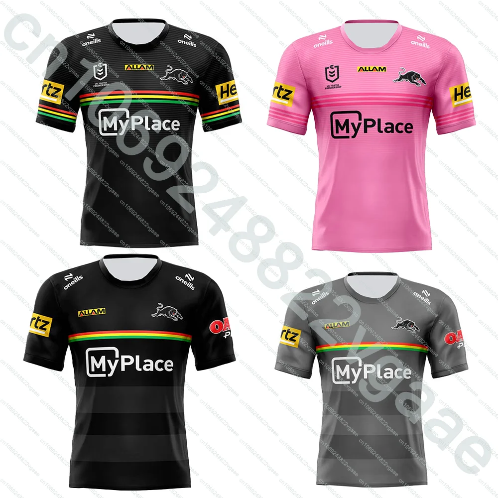 

2025 Penrith Panthers Tee Home Rugby Jersey Clothes Coaches Training Tee Men Kids Train T Shirt Away Sportswear Team Boys Top