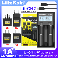 Liitokala Lii-CH2 1.5V Li-ion Battery Charger for NiMH LiFePO4 Li-ion 3.7V 1.2V 3.2V 1865021700 26650 14500 26700 18350 AA AAA