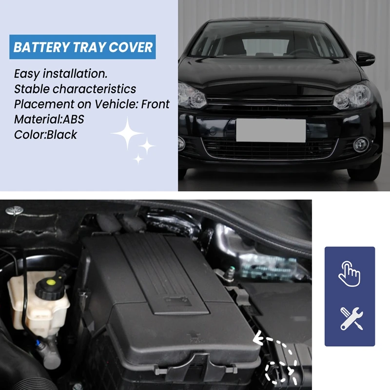 

Battery Tray Cover Lid For A3 Q3 Golf Mk5 Mk6 for B6 Seat-BTFL