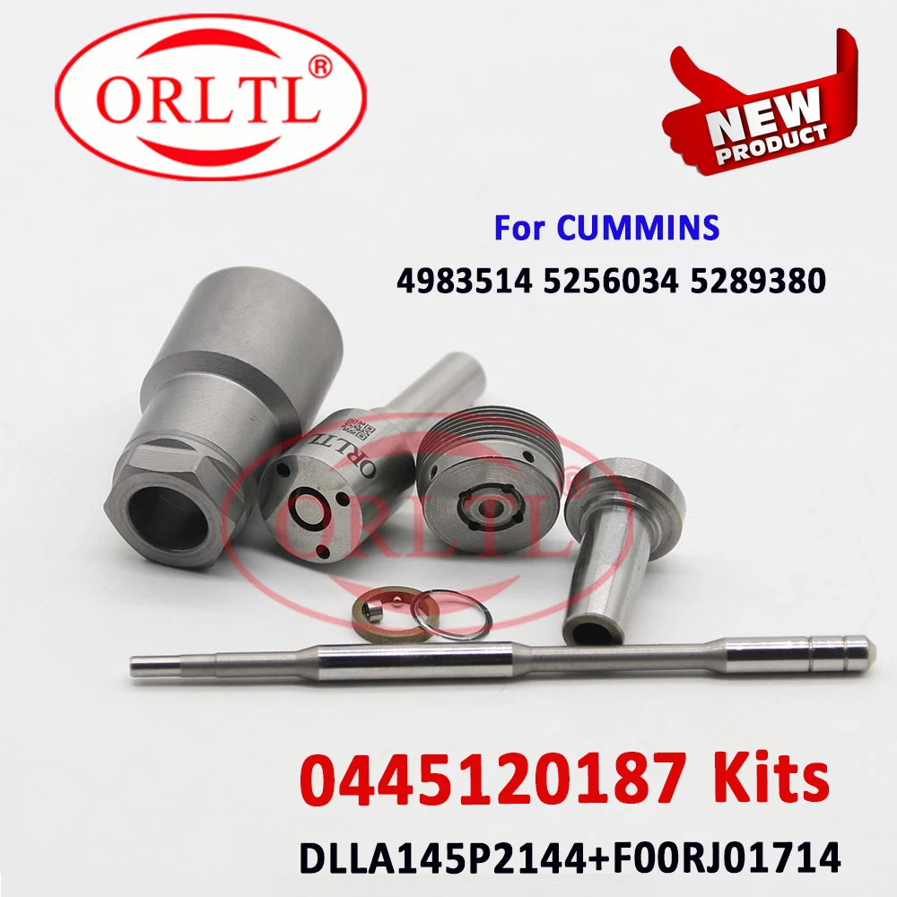 

0445120187 Diesel Injector Repair Kit Nozzle DLLA145P2144 0433172144 Valve F00RJ01714 For Bosch CUMMINS 4983514 5256034 5289380