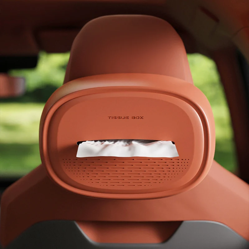 

1Pc Suspension Car Tissue Holder – Convenient Detachable Strap Portable Napkin Box, Easy to Install Hanging Tissue Case