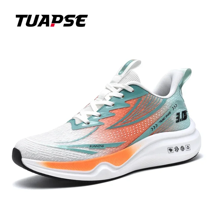 TUAPSE Quality New Men's Shoes Breathable Carbon Plate Men's Casual Sports Shoes Soft Bottom Outdoor Running Shoes Men