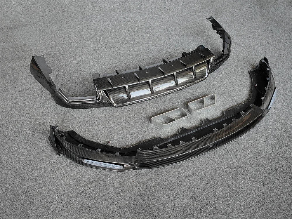 ForMaserati Levante Genuine Carbon Fiber Body Kit M-Style Front Lip and Rear Diffuser  Product