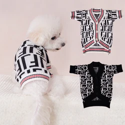 Pet Clothes Dog Sweater Coat Jacket New Pet Autumn/Winter Warm Cardigan Knitted Bears Schnauzer French Bulldog Teddy Dog Clothes