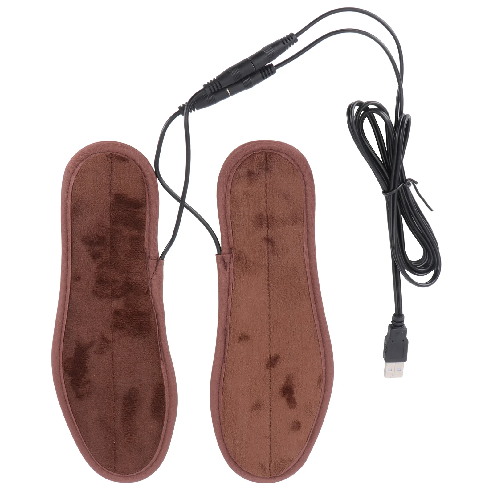 Coppia di solette riscaldanti elettriche USB Inserti per scarpe Cuscinetti per scarpe caldi invernali con cavo USB - Taglia 35-36