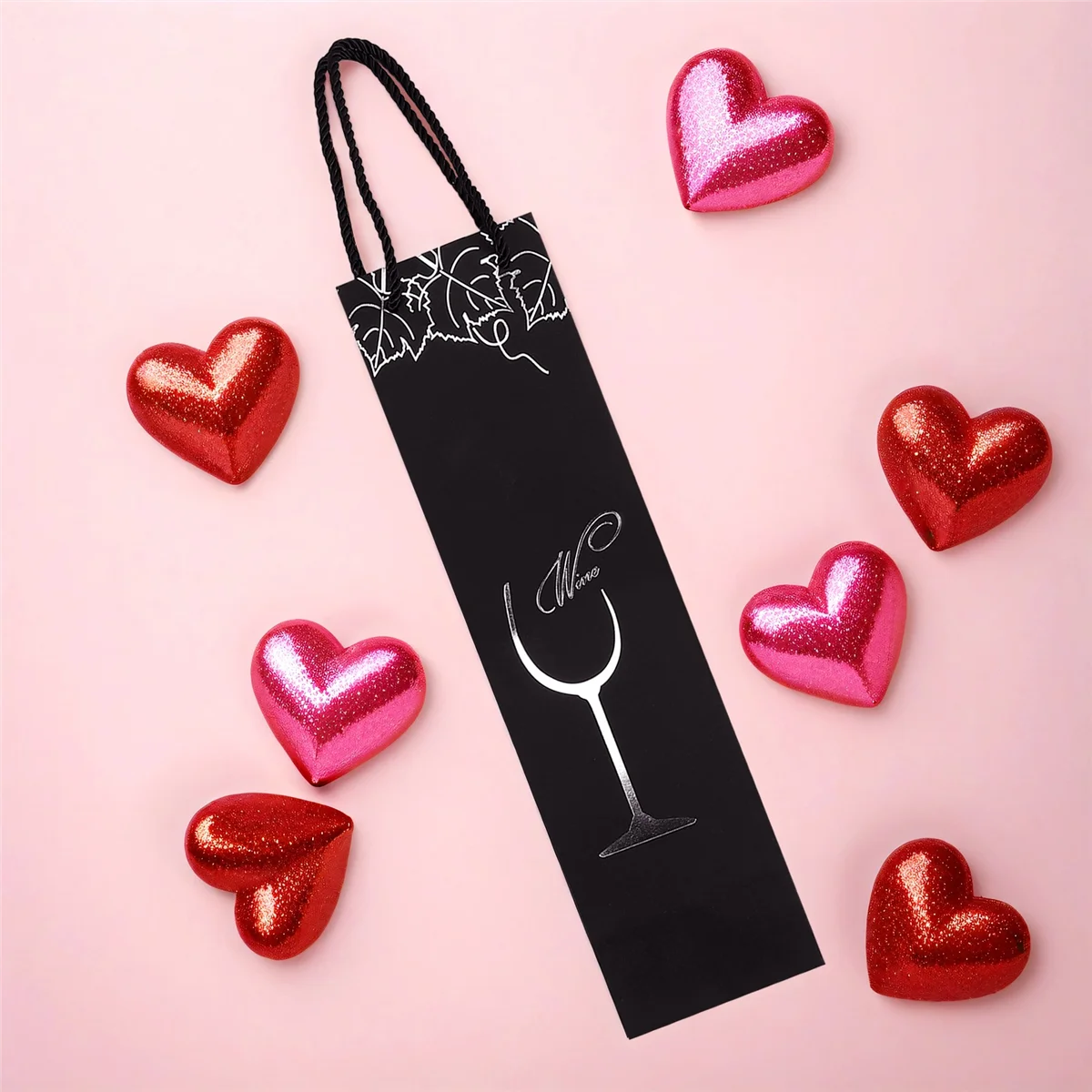 

INW-0e12Pcs Kraft Paper Wine Bags Gift Bag Red Wine Gift Bags Single Bottle Tote Wine Hand Bag Carry Bag Organizer Bags (Random