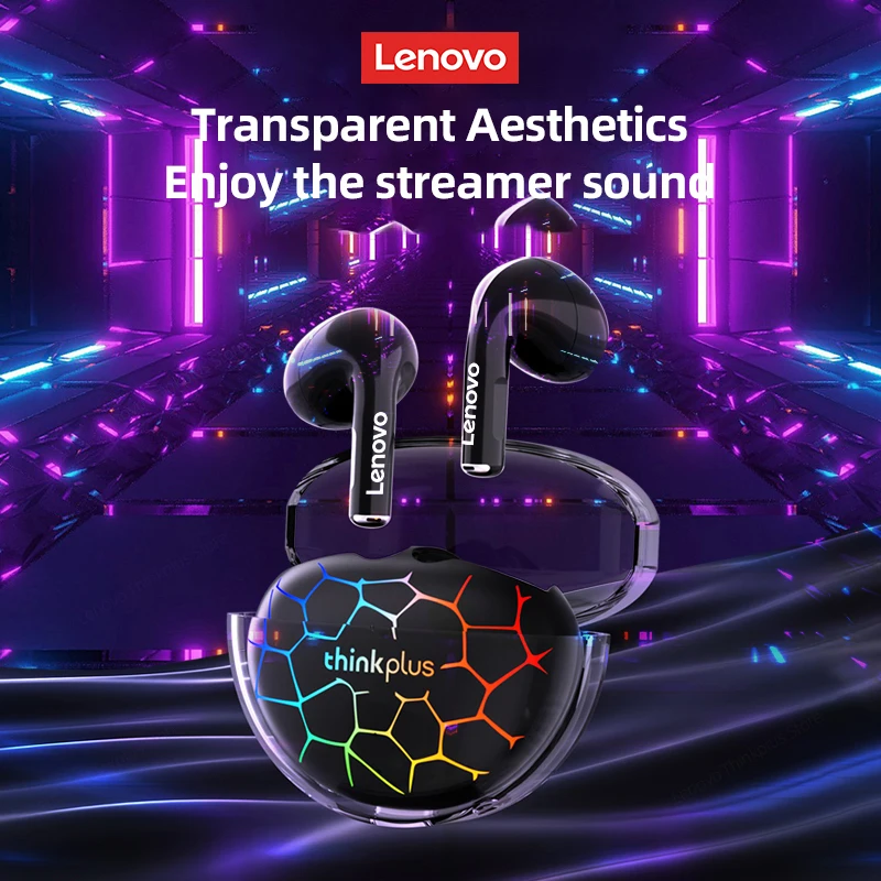 

Lenovo LP80 Pro TWS Wireless Bluetooth V5.3 Sports Headset HIFI Dual Noise Reduction Earbuds Low Latency RGB Gaming Earphone