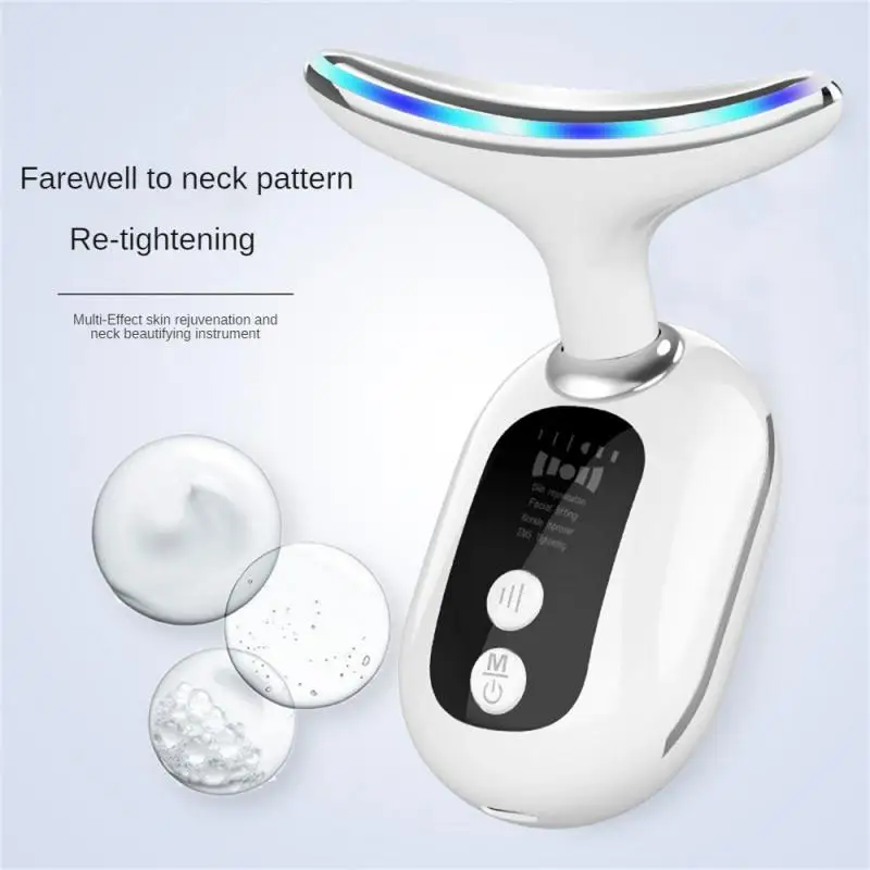 

Skin Rejuvenation Massager Anti-aging Face Lift And Firming Import Massage Remove Neck Wrinkles Colorful Light Home Beauty Inst