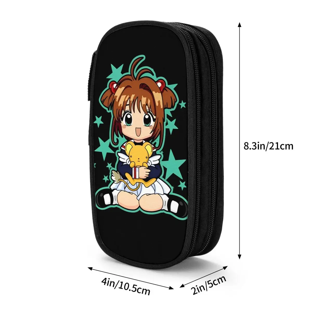 Imagem -06 - Cardcaptor Sakura Classic Pencil Case para Crianças Armazenamento de Caneta Grande Material Escolar Lápis com Zíper