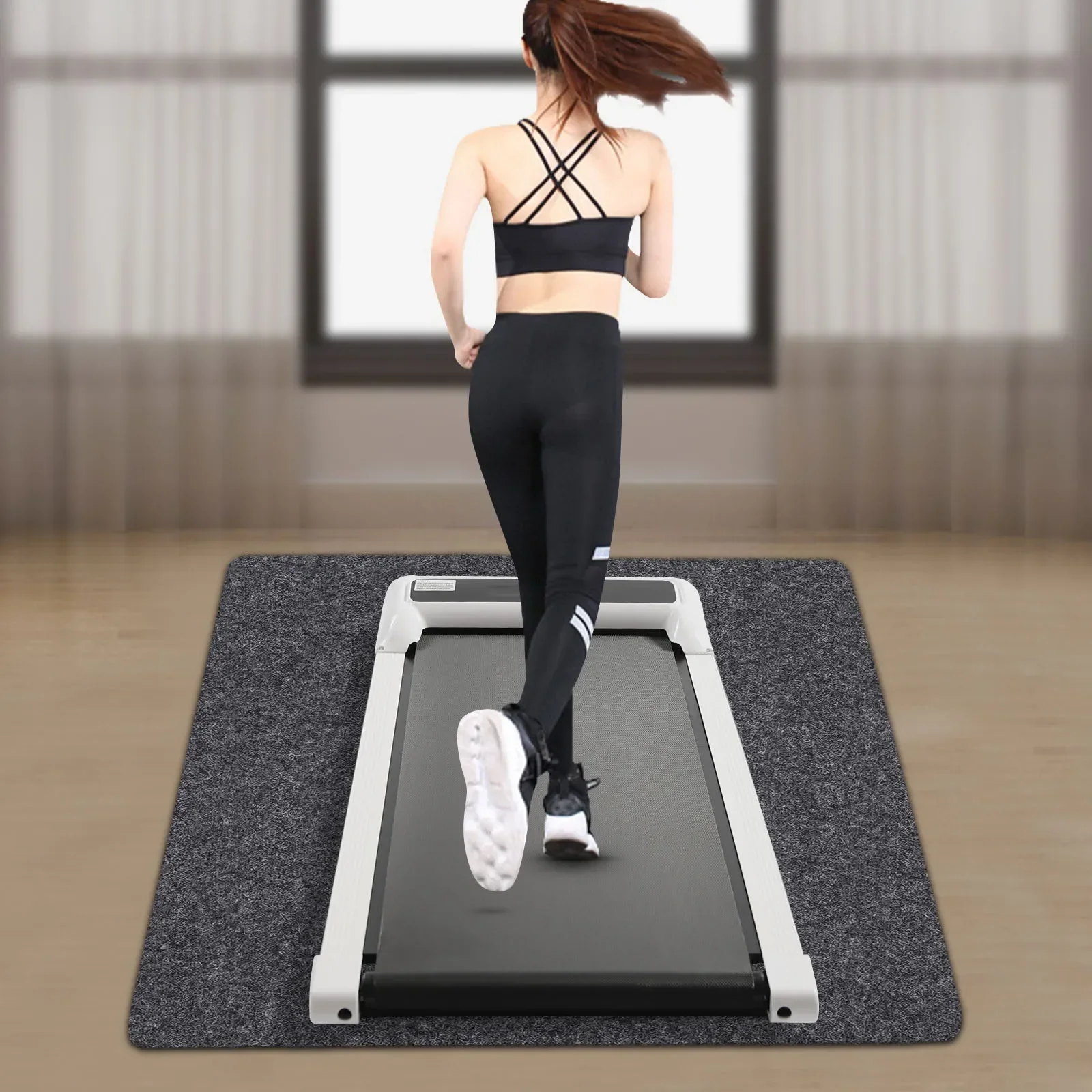 

Multi-Use Felt-PVC Hot Tub Mat Large-Cuttable Bathtub Floor Mat Anti-Slip Leak-Proof Foldable for Wooden Floors