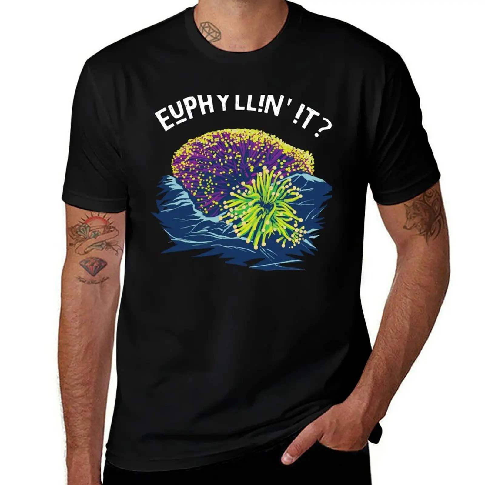

Euphyllin It T-Shirt T-Shirt for Reef Keepers and Saltwater Aquarium Keepers T-Shirt blacks mens graphic t-shirts anime