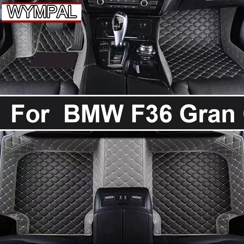 

Custom Automotive Car Floor Mats For BMW F36 Gran Coupe 2014 2015 2016 2017 Auto Luxury Leather Men Women Car Mats Full Coverage