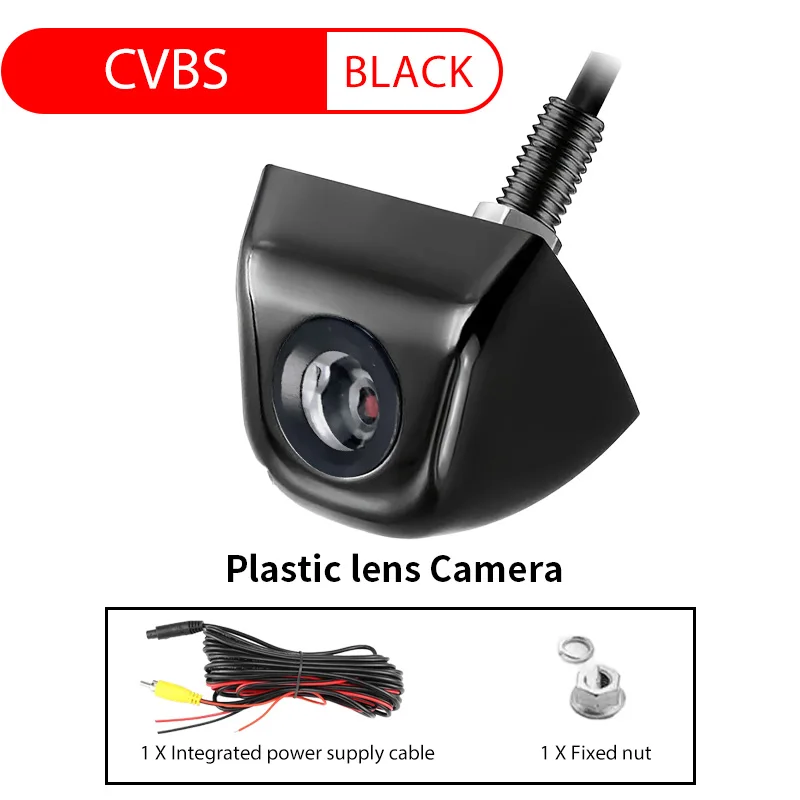 Universal AHD CVBS 170 ° Fisheye Auto-Rückfahrkamera, HD-Nachtsicht, wasserdichtes Rückfahrobjektiv mit Schraube im koreanischen Stil