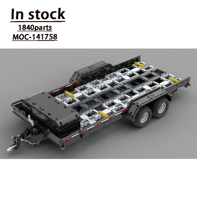 MOC Creative Building Block Toy Model 1:8 Car Trailer Kids Birthday Gift Toy Is Suitable for All Kinds of 1:8 Vehicle Models