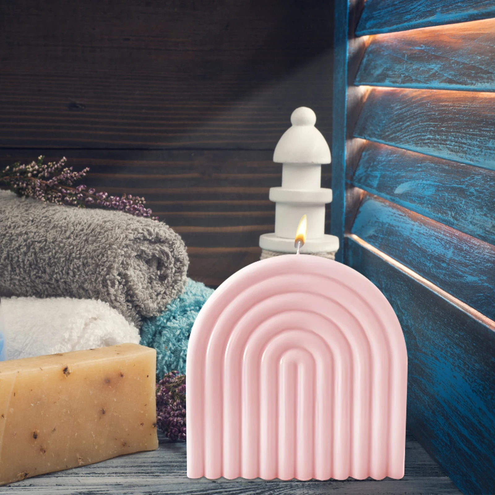 

Rainbow Arch C Mold U Shape Silicone Molds les Making Kit Wax Soap Bubble Lightweight Flexible Easy Demold