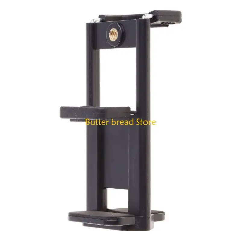 

W89C Tripod Mount Clamp 1/4'' Thread Stand Tablet Phone Holder Bracket Adjustable
