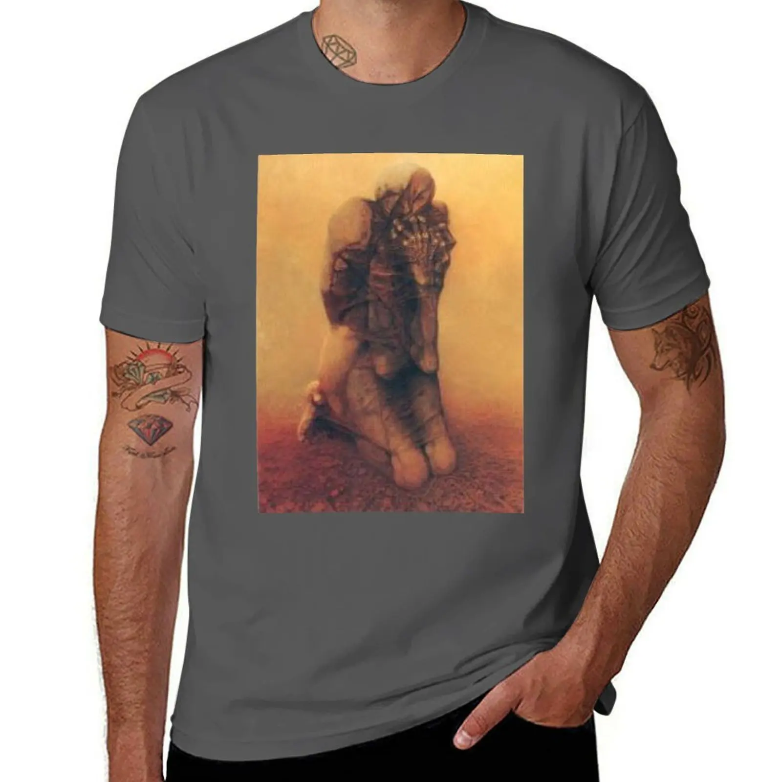 Beksinski T-Shirt Stretch Fabric Comfort T-Shirt
