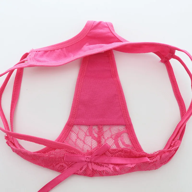 Tanga de encaje Floral para mujer, Ropa Interior Sexy, Bragas, lencería