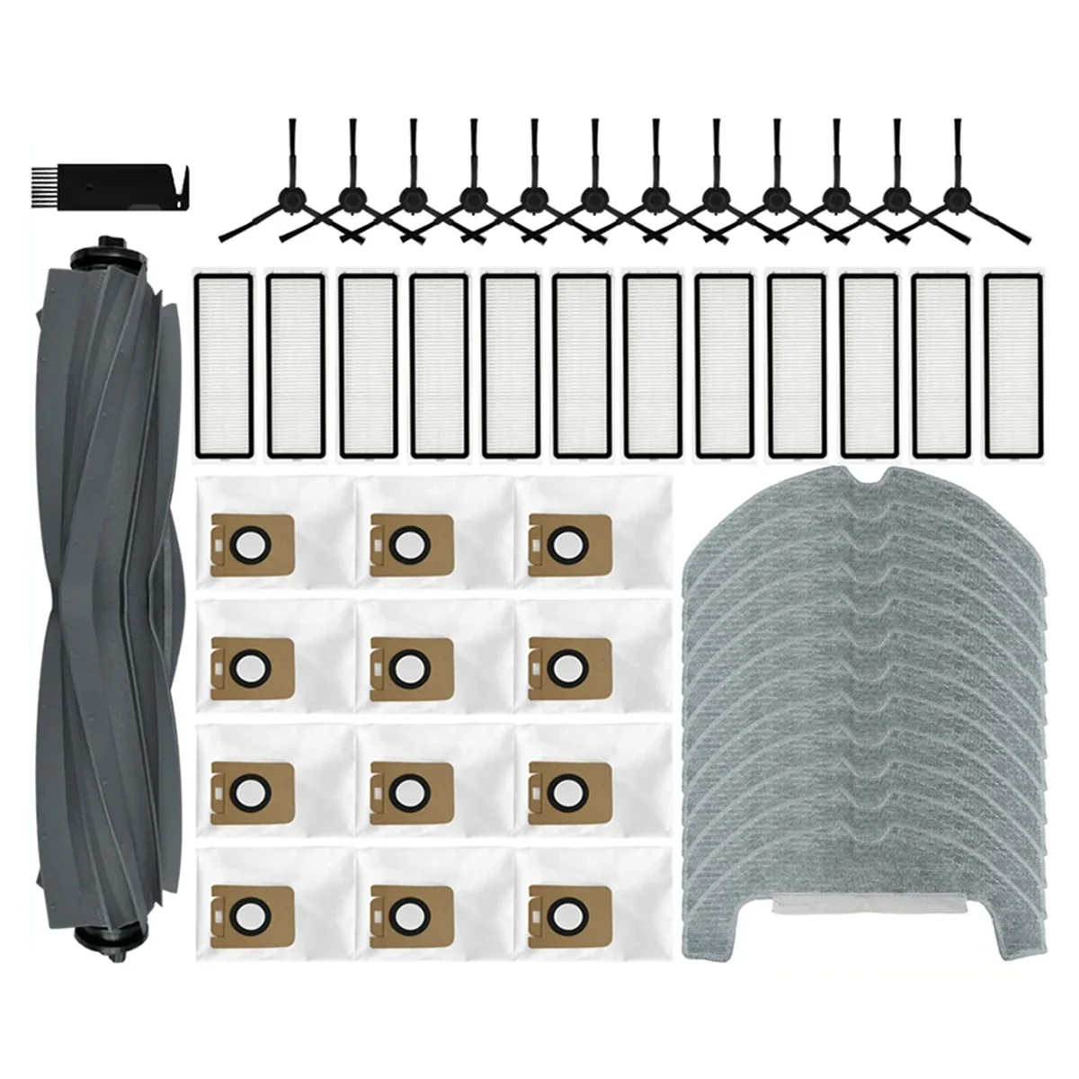 

A76Z для робота-пылесоса D10S Plus, основная боковая щетка, тряпка для швабры, фильтр Hepa, мешок для пыли, аксессуары, запасные части