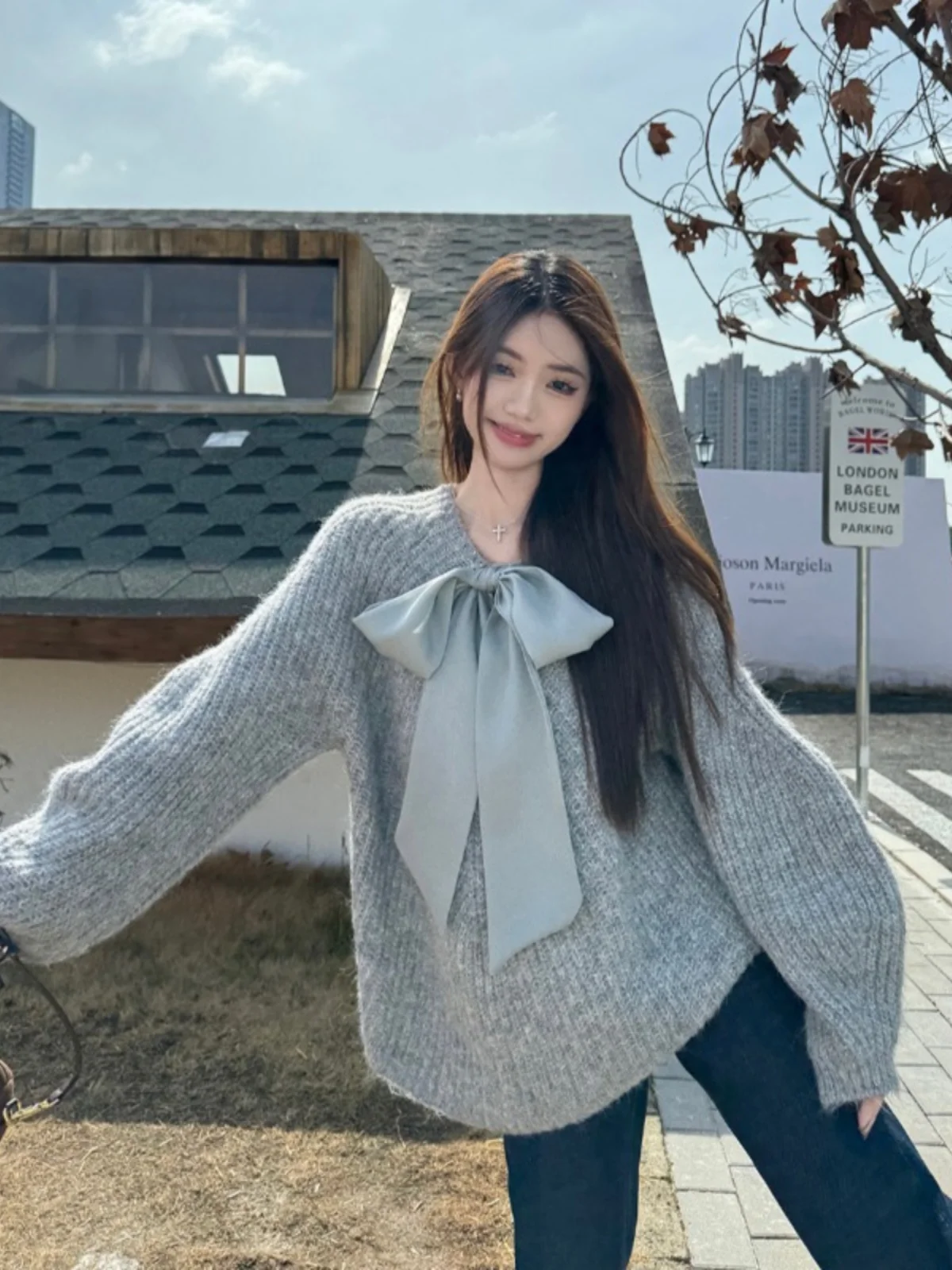 

Sweaters Jumpers Pullovers Women Knitted Mock Two-Pieces Ladies Tops Autumn Daily BF Y2K Stylish Modern Commute Trendy Solid Fit