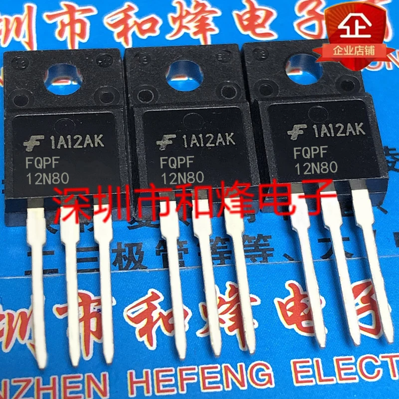 5PCS-10PCS FQPF12N80 12N80 MOS TO220F   Transistor On Stock Quality Guarantee