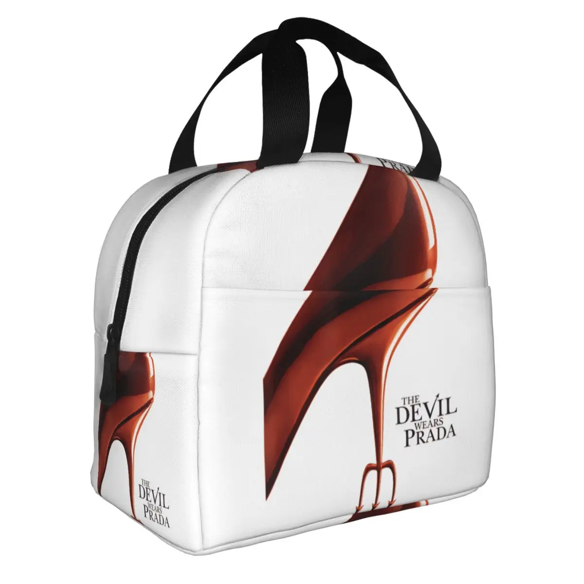 Red High Heels Film The Devil Wears Pradas Insulated Lunch Bag for Outdoor Picnic Portable Thermal Cooler Lunch Box