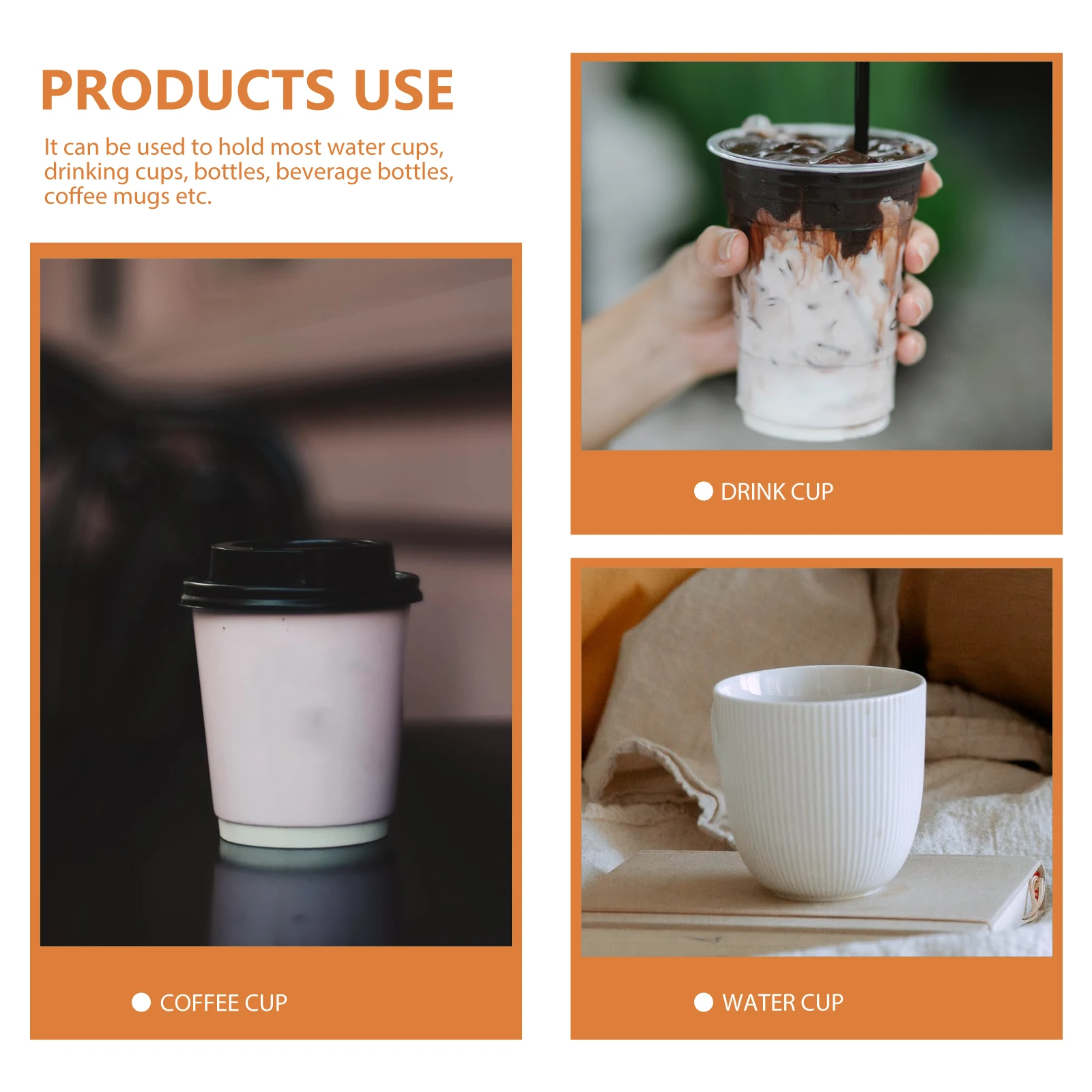 

Cup Holder for Desk Side Plastic Storage Keys Glasses Tea Mugs Bottle Cold Beer Drink Cup Clip Desk Edge