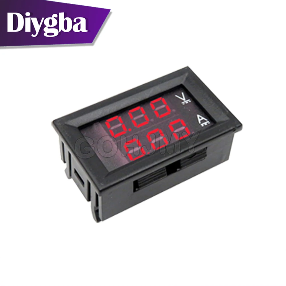 0.56 DC 0-100V 10A LED Digital Voltmeter Ammeter Car Motocycle Voltage Current Meter Volt Detector Tester Monitor Panel