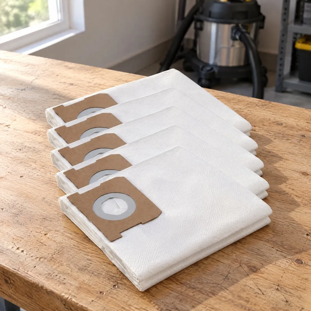 Sturdy Non-Woven Dust Bags For Kärcher WD1/MV1: Easy & User-Friendly Vacuum Cleaner Dust Collection Parts