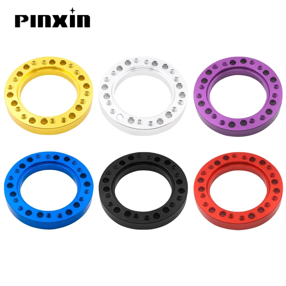 PX Vehicle Parts Wheels Accessories Conversion Spacer Racing Car Aluminum Car Steering Wheel Hub Adapter Spacer Pad W/ 6 Screws