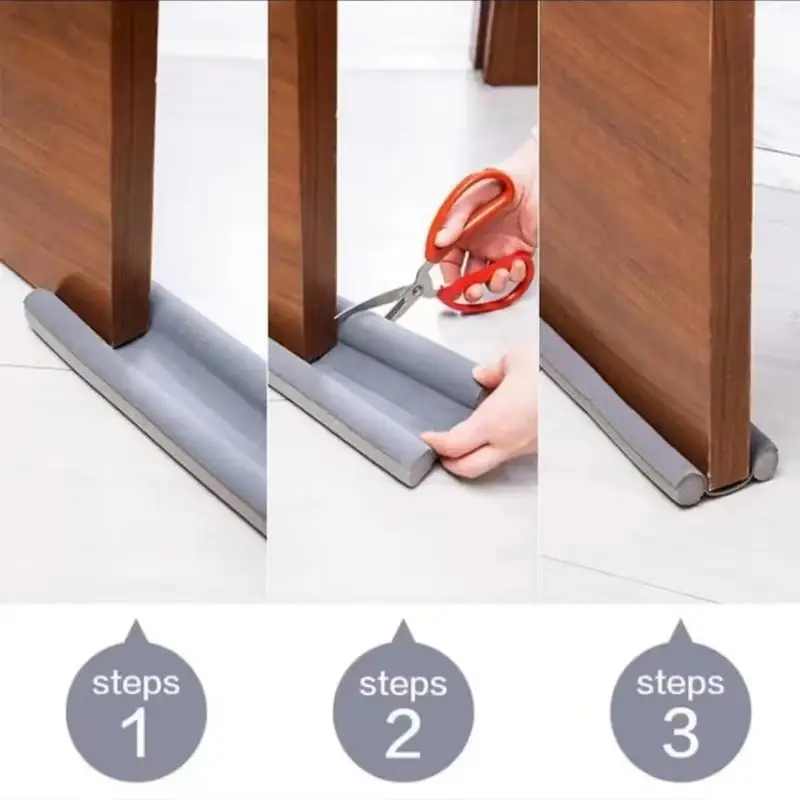 New 1 Pack Flexible Under Door Draft Stopper Bottom Seal Strip Anti Cold  Blocker Thicker Sealing Strip