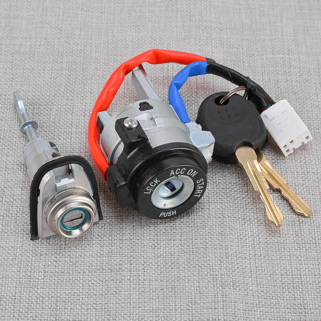 

X-T New Ignition Lock Cylinder & Car Full Door Lock Barrel With 2 Keys Fit for Kia Forte 2009-2016 2017 2018 2019 2020 2021 2022