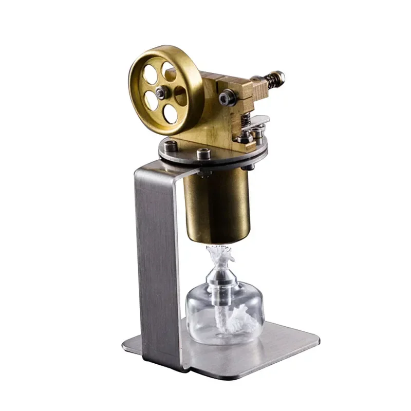 

Stirling Steam Engine Model Mini Brass Boiler Alcohol Lamp Heating Scientific Production Experimental Toy Men Teens Gift