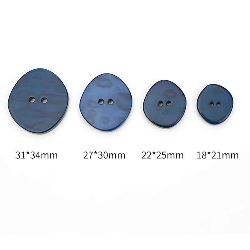 10pcs Resin Buttons Irregular Buttons for Trench Coat Shirt Sweater Women Clothing Sewing Accessories Decor