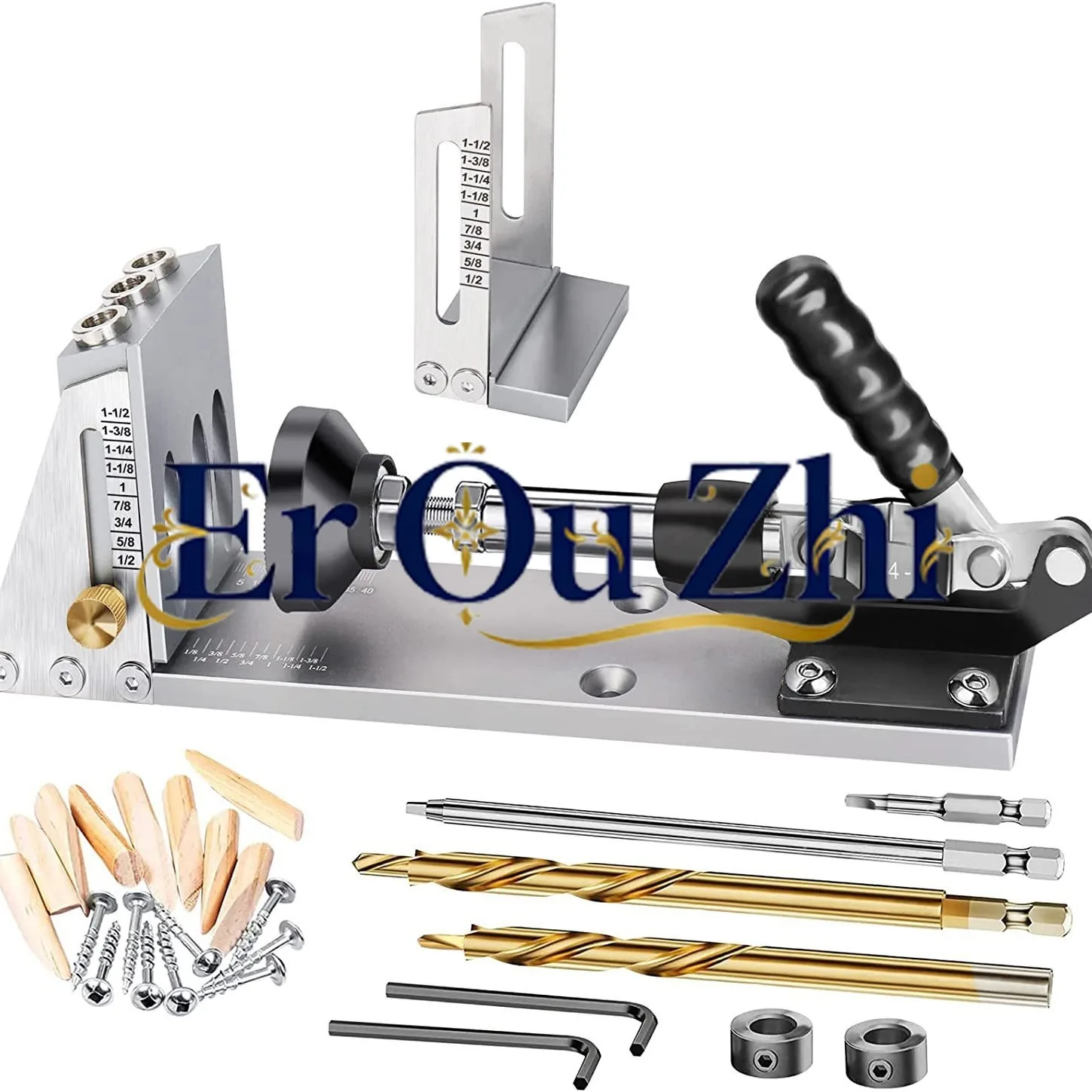 Woodworking Oblique Hole Positioner, Oblique Positioner Drilling Oblique Eye Machine Pocket Hole Jig