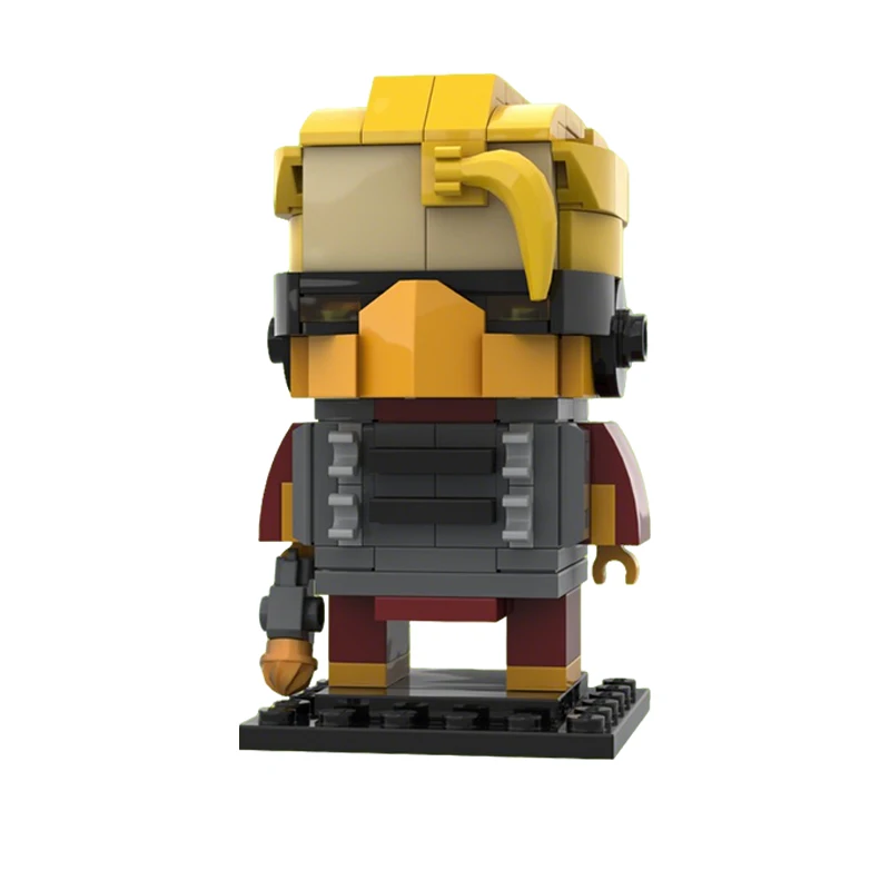 166 pièces de figurines de dessins animés, thème Puzzle Master, MOC, blocs de construction modulaires personnalisables, briques simples, DIY, jouet pour garçon, cadeau de festival