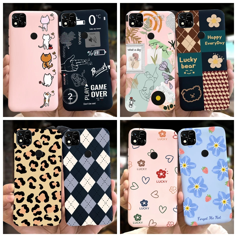 For Xiaomi Redmi 10A Case Cute Pattern Macaroon Silicone Soft Cover For Redmi 10A 10 A Sport Phone Case Redmi10A Coque 6.53\