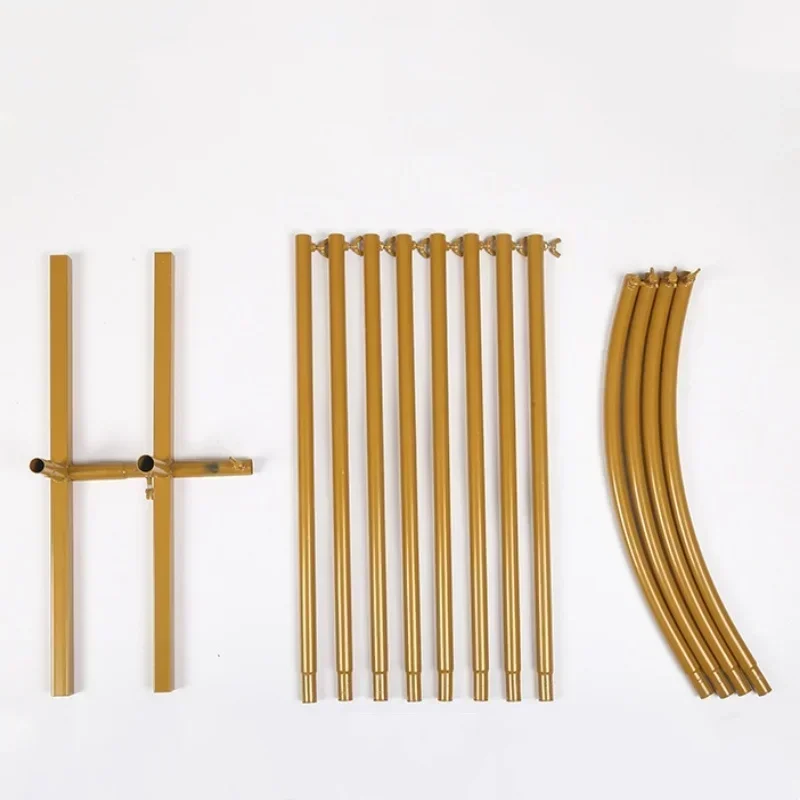 2026 Hot Golden Arch Frame Wedding Party Decoration Backdrop Stands Arched Round Tube Bracket Balloon Kit Display Background